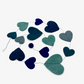 Handmade felt Heart Garland 60 Inches