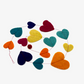 Handmade felt Heart Garland 60 Inches